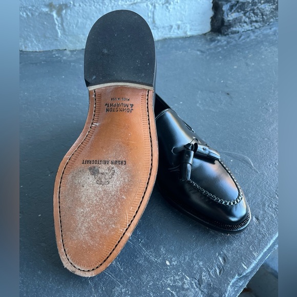 VINTAGE/UNWORN Johnston & Murphy Westchester, made in USA 7.5D Made in USA - Picture 2 of 4